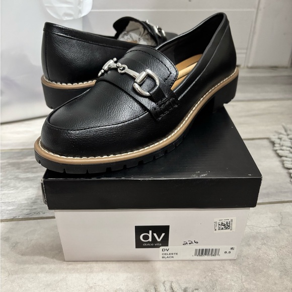 Dolce Vita Black Loafers - Picture 2 of 5